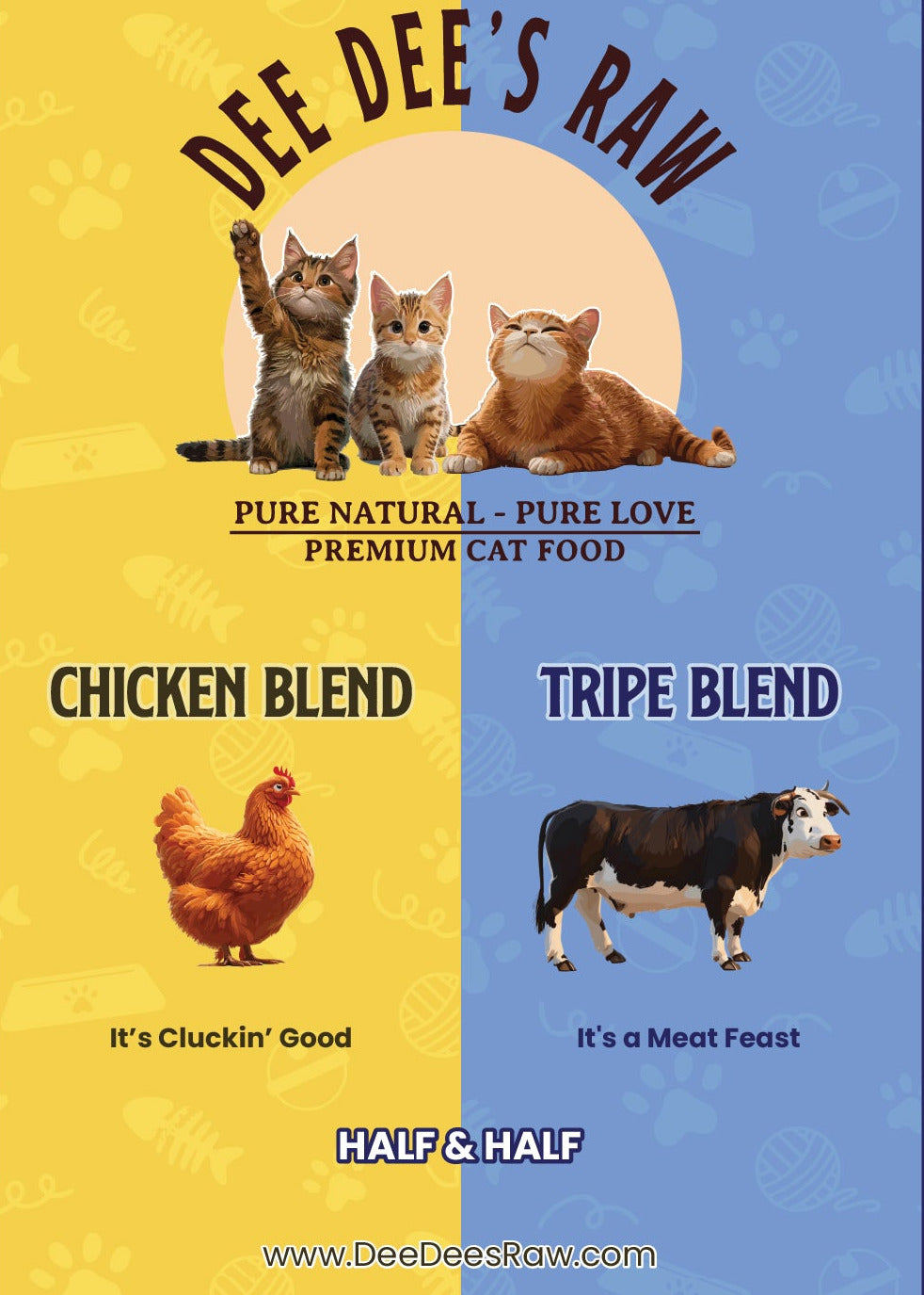 Chicken & Tripe Blends: Cat