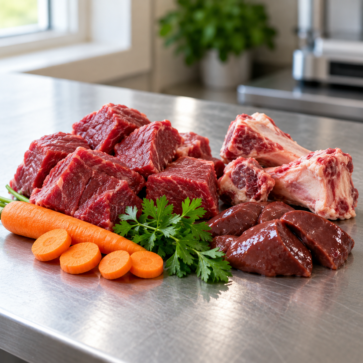 Raw Meats and Carrots